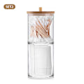 Miniatyrbild 7 av 7: Makeup Bomullsdyna Organizer Förvaringslåda för bomullspinne innehåll A