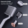 Miniatyrbild 4 av 8: Clipper Barber Fade Combs Ergonomiska män Styling Tool Hår ting Gray