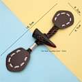 Miniatyrbild 7 av 8: 2st Trä Läder Horn Toggle Button Craft Coat Knappar DIY Sy 11