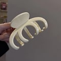 Miniatyrbild 1 av 8: Färg Stor storlek Hårklämma Elegant Daily All-Match Hårklämma Sim beige