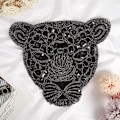 Miniatyrbild 8 av 8: Leopardplåster för kläder Svart paljetttillbehör för C