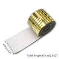 Miniatyrbild 1 av 5: Mirror Mosaic Tiles Stickers DIY Självhäftande Mini Square Acry Gold 4*60cm