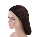 Miniatyrbild 1 av 5: Womens Mesh Hårnät Virkad Cap Enfärgad Snood Sova Nig Black