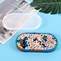 Miniatyrbild 6 av 8: Oval form Molds uv Resin DIY Clay Epoxi