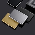 Miniatyrbild 3 av 5: Mode Antimagnetisk korthållare i aluminium Kvinnor Män Metall Mirror silver