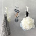 Miniatyrbild 4 av 8: Nordic Branch Krok Väggdekor Nyckelhållare Organizer Förvaring Sti Gray