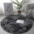 Miniatyrbild 4 av 8: Lyxiga runda mjuka faux fårskinnspäls mattor Tvättbar ull Be Light blue 60*60cm