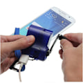 Miniatyrbild 2 av 6: Mobiltelefon Nödladdare USB Vev Hand Manuell Dynamo Blue