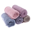 Miniatyrbild 4 av 8: Mjuk, varm plädad fleece-sängfilt Stora mesh -flanellfiltar Gray