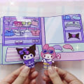 Miniatyrbild 2 av 7: Tyst bok Sanrio Doudou Bok Pedagogisk Hemlagad Kuromi-bok A1