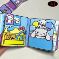 Miniatyrbild 1 av 7: Tyst bok Sanrio Doudou Bok Pedagogisk Hemlagad Kuromi-bok A1