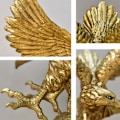 Miniatyrbild 8 av 8: Harts kungsörn staty konst djur modell samling prydnad C
