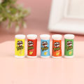 Miniatyrbild 3 av 5: 10st Mini Simulering Potatischips Flaska Dollhouse Miniature P Multicolor