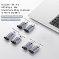 Miniatyrbild 2 av 8: Usb-C till Micro USB Mini USB Adapter Typ-C hona till mikro USB F