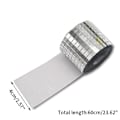 Miniatyrbild 1 av 5: Mirror Mosaic Tiles Stickers DIY Självhäftande Mini Square Acry Silver 4*60cm