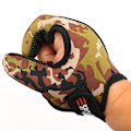 Miniatyrbild 5 av 5: Fiskehandskar 2 fingrar Skyddsskydd Andas Anti-Slip Anti-F black