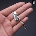 Miniatyrbild 1 av 8: Mini Vikbar Akryl Sharp EDC Självförsvar Small Blade Portab B