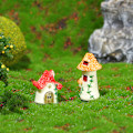Miniatyrbild 2 av 8: Husfigur Mikro Landskap Heminredning Miniatyr Fairy Garde Yellow