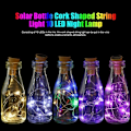 Miniatyrbild 4 av 8: Solenergi Vinflaska Lampor LED Strings Koppartråd Hem Pa Red-2M-20LED