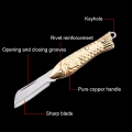 Miniatyrbild 5 av 8: Mini Mässing Vikbar Akryl Sharp EDC självförsvar Bärbar nyckel B