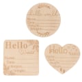 Miniatyrbild 8 av 8: Baby Milestone Card Nyfödda månatliga tillväxtkort Baby Birth Com A6