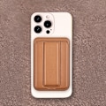 Miniatyrbilde 1 av 5: Magnetisk kortholder Magsafe horisontal skjerm vertikal skjerm mobiltelefonholder mobiltelefon universell 3m magnetisk kortholder brown