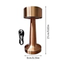 Pikkukuva 1 / 3: Latautuva LED-pöytälamppu kosketusanturilla, työpöydän valaisin, makuuhuoneen, ravintolan, baarin sisustus Bronze Dumbbell
