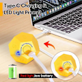Miniatyrbillede 4 af 4: Cube Timer, Time Management Dodekaeder Timer, Timer til Børn, Køkken Timer til Madlavning, Produktivitets Pomodoro Timer Yellow
