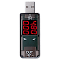 Miniatyrbillede 3 af 5: USB-tester Farve LCD Voltmeter Ammeter Multimeter Oplader Strømmåler