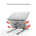Miniatyrbillede 3 af 5: Bærbar computer stand til skrivebord, justerbar bærbar computer stand til skrivebord, ergonomisk computer stand WHITE
