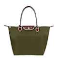Miniatyrbild 1 av 3: Damväska Satchel New Long Champ Le Pliage HUIDA S army green