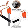 Miniatyrbillede 3 af 5: 3 X Udendørs Ildstedsstål Ildstedstarter Ildstedsstål Flint Overlevelsesmagnesium Flint Flint Flint Ildstik Magnesium Ildstedsstål Håndlavet Til Camping/vandreture
