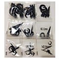 Miniatyrbillede 5 af 5: Ørestrækkingskit (Sort) 54 stk 14G-00G Øre Gauge Dilator