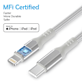 Miniatyrbild 2 av 5: (2-pack) MFI-certifierad datakabel för iPhone laddningskabel - 2m White