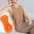 Pikkukuva 3 / 4: Shiatsu-niskamassage-tyyny vyötärön veto selkähieroja Shiatsu-hieronta kohdunkaulan selkäranka lannetuki tyyny koti kannettava -GSL orange