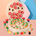 Miniatyrbild 5 av 5: Rädisa Svampar Minne Schackspel Förbättra Observationsförmåga Pedagogiska Lärande Interaktiva Leksaker Radish