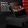 Miniatyrbild 4 av 5: För Samsung Galaxy Z Fold2 / W21 Sulada All-inclusive Magnetisk Snap Flip Läder Mobiltelefonfodral Red
