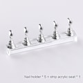 Miniatyrbillede 3 af 3: Akryl Negle Display Stativ Negle Tip Holder Magnetisk Negle Praksis Stativ Fingernegl C