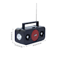 Pikkukuva 3 / 5: Aurinkokäyttöinen Bluetooth-kaiutin FM-radiolla ja taskulampulla, sopii kannettaviin autoradioihin, autoon, ulkotiloihin, kotiin, karaokeen, pöytäkäyttöön ja muihin skenaarioihin C