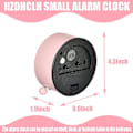 Miniatyrbild 5 av 5: Barnens lärande väckarklocka för pojkar/flickor, tyst liten söt bordsur batteridriven, 4 tums analog väckarklocka för sovrum (rosa)