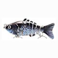 Miniatyrbillede 1 af 5: Fiske lokkemad 3.9in/0.53oz bionisk multi leddet hård agn s svømmende handling fiske lokkemad 7 segment synkende