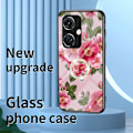 Pikkukuva 2 / 5: OnePlus Nord CE3 5G -kotelo, kukkakuvio, karkaistu lasi, jalusta, puhelinkotelo Glamorous Peony