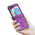 Pikkukuva 1 / 5: For Samsung Galaxy Z Flip5 Abeel 3 In 1 Glitter Series Pu Mobile Phone Case Purple