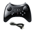 Miniatyrbilde 4 av 5: Wii U-kontroller, oppladbar Bluetooth Dual Analog Controller Gamepad for Wii U Pro-kontroller med USB-ladekabel Ty