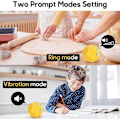 Miniatyrbillede 2 af 4: Cube Timer, Time Management Dodekaeder Timer, Timer til Børn, Køkken Timer til Madlavning, Produktivitets Pomodoro Timer Yellow