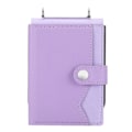 Miniatyrbild 4 av 5: För Samsung Galaxy Z Flip3 5g Litchi Mönster En Knapp Kort Hållare Mobiltelefonfodral Med Lång Lanyard Light Purple