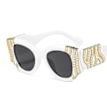 Miniatyrbillede 5 af 5: Solbriller personaliserede heavy metal dekoration klassisk stil dame solbriller catwalk all-match smukke solbriller C1 black frame