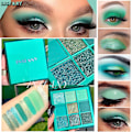 Miniatyrbillede 4 af 5: Hemmelig Grøn Blækpapir 9 Farver Øjenskygge Oplysende Øjenmodifikation Polariseret Diamant Blækfarve Makeup Artist Øjenskygge
