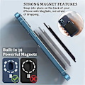 Pikkukuva 3 / 5: Jaster MagSafe Nahkainen Lompakko Yhteensopiva Iphonelle 14 13 12 11 Pro Max Xr Xs Max 7 8 Plus RFID Kortinpidin MagSafe-Magneetilla Red