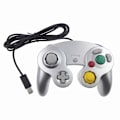Miniatyrbilde 1 av 5: Kablet gamepad for Ngc Gc-spill for Gamecube-kontroller for Wii & wiiu Gamecube for joystick joypad spilltilbehør spillkontrollere Silver 1PCS